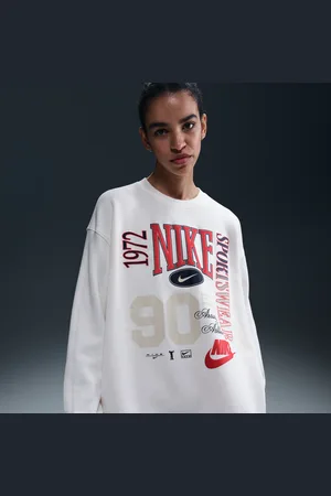 Nike Sportswear Sudadera de cuello redondo y tejido French terry oversize - Mujer