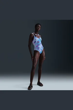 Nike Swim Bañador con cuello en V - Mujer