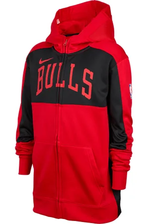 Nike Chicago Bulls Showtime Sudadera con capucha y cremallera completa Dri-FIT de la NBA - Niño/a
