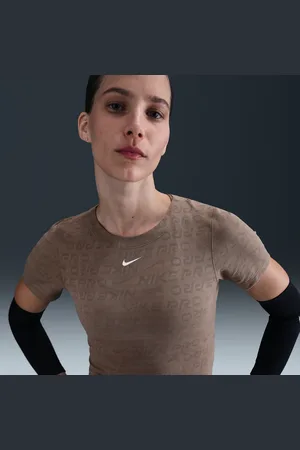 Nike Pro Crop top de manga corta de jacquard Dri-FIT - Mujer