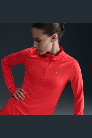 Nike Swift Camiseta de running Dri-FIT con cremallera de 1/4 y protección UV - Mujer