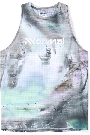 NNormal Race Tank W Nature AI Print - Camisetas sin mangas para Mujer - ,Verde,Violeta, talla L, Textil