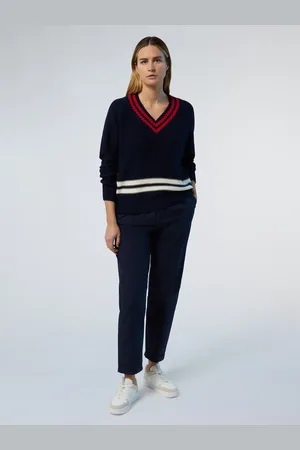 North Sails Pantalón chino plisado de gabardina