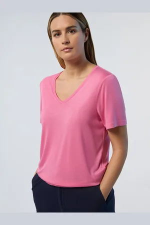 North Sails Camiseta de viscosa con cuello de pico
