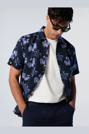 North Sails Camisa bowling con estampado tropical