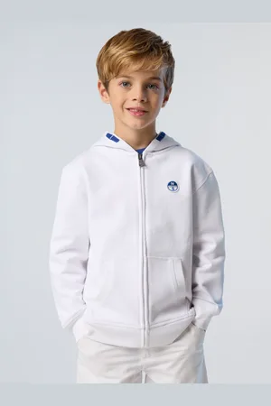 North Sails Sudadera con capucha, cremallera y parche del logotipo