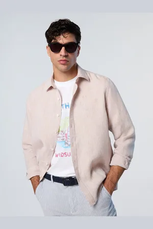 North Sails Camisa de lino con logotipo bordado