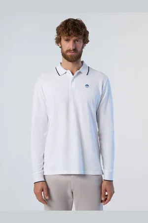 North Sails Polo de manga larga con logotipo en el cuello