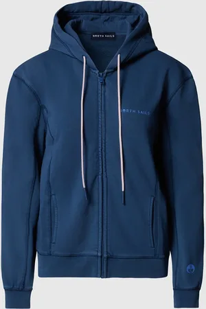 North Sails Sudadera con capucha, cremallera y estampado