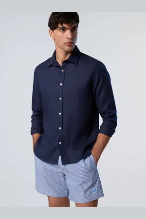 North Sails Camisa de lino con logotipo bordado