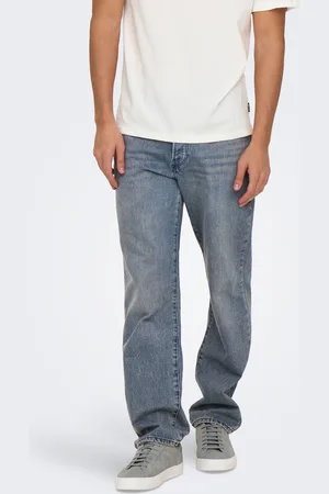Only & Sons Onsedge Cintura Media Corte Straight Vaqueros
