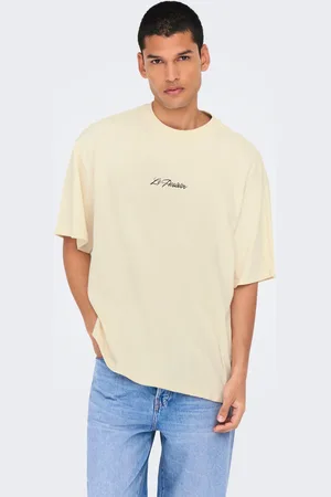 Only & Sons Camisetas Corte Oversized Cuello Redondo Hombros Caídos