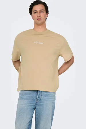 Only & Sons Camisetas Corte Oversized Cuello Redondo Hombros Caídos