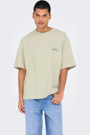 Only & Sons Camisetas Corte Oversized Cuello Redondo Hombros Caídos