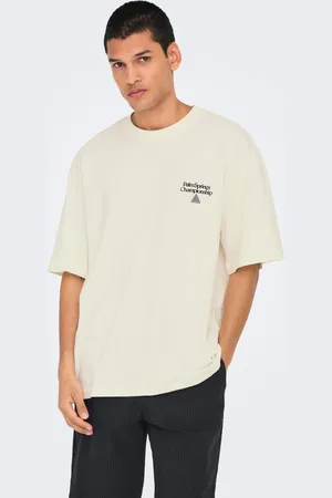 Only & Sons Camisetas Corte Oversized Cuello Redondo Hombros Caídos