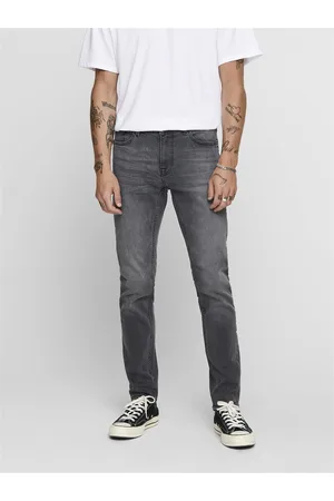 Only & Sons Onswarp Tiro Bajo Corte Skinny Vaqueros