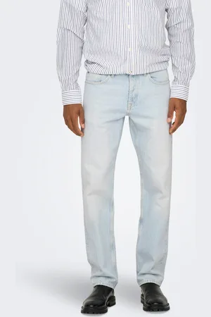 Only & Sons Onsedge Cintura Media Corte Straight Vaqueros