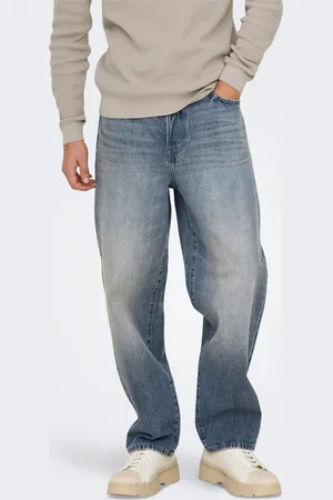 Only & Sons Onsfade Cintura Media Corte Loose Vaqueros