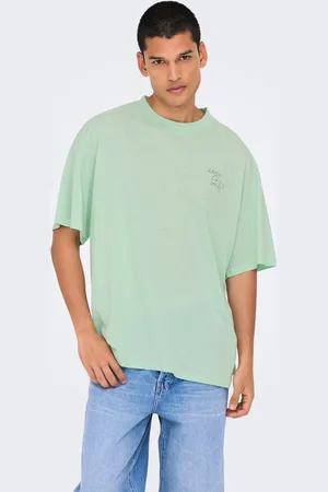 Only & Sons Camisetas Corte Oversized Cuello Redondo Mangas Cuadradas
