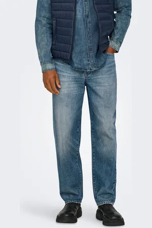 Only & Sons Onsedge Cintura Media Corte Straight Vaqueros