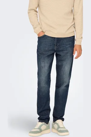 Only & Sons Onsyoke Cintura Media Corte Comfort Vaqueros
