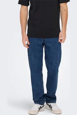 Only & Sons Onsedge Cintura Media Corte Straight Vaqueros