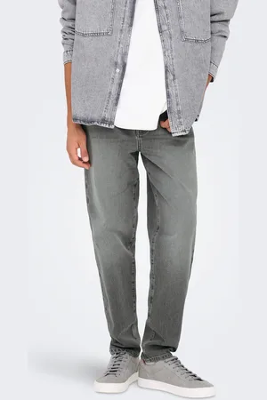 Only & Sons Onsyoke Cintura Media Corte Tapered Vaqueros