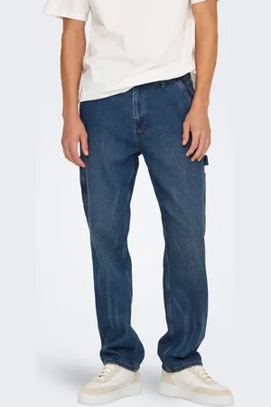 Only & Sons Onsedge Cintura Media Corte Straight Vaqueros