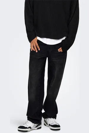Only & Sons Onsfade Cintura Media Corte Loose Vaqueros