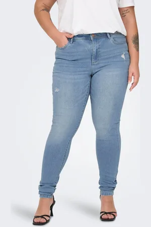 ONLY Carsally Cintura Media Corte Skinny Vaqueros