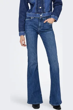 ONLY Onlcheryl Cintura Media Corte Flared Vaqueros