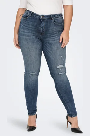 ONLY Carpower Cintura Alta Corte Skinny Vaqueros