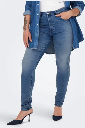 ONLY Carforever Cintura Alta Corte Skinny Vaqueros