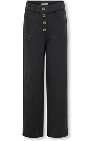 ONLY Kogthyra Corte Regular Pantalones De Pernera Ancha