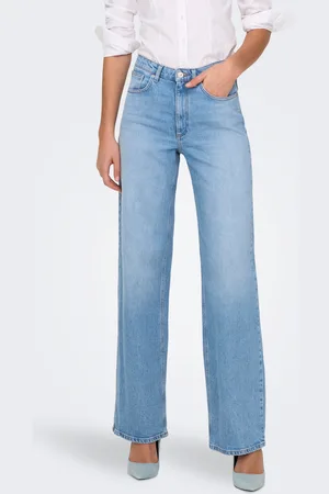 ONLY Onljuicy Cintura Alta Corte Wide Leg Vaqueros