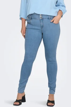 ONLY Caranna Cintura Alta Corte Skinny Vaqueros