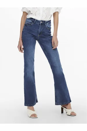ONLY Jdynwflora Cintura Alta Corte Flared Vaqueros