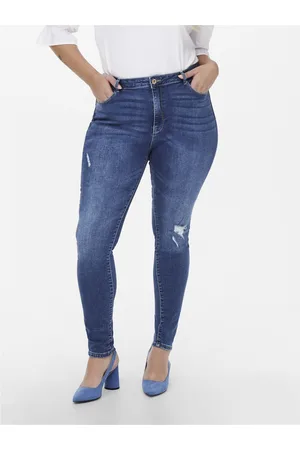 ONLY Carlaola Cintura Alta Corte Skinny Vaqueros