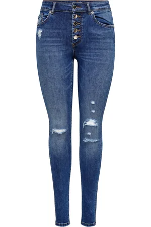 ONLY Onlbobby Cintura Media Corte Skinny Vaqueros