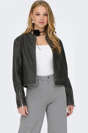 ONLY Onlmindy Chaqueta De Cuero Sintético