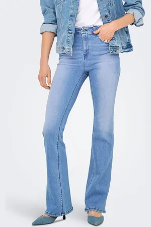 ONLY Onlmila Cintura Alta Corte Skinny Vaqueros