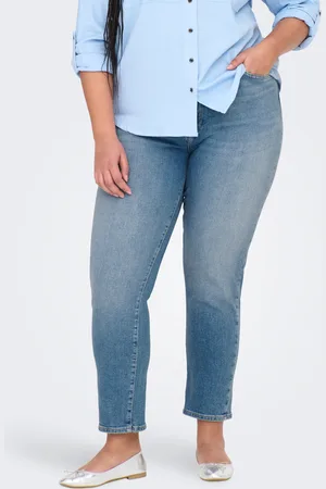 ONLY Caremilystretch Cintura Alta Corte Straight Vaqueros