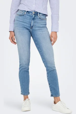ONLY Onlemily Cintura Alta Corte Straight Vaqueros