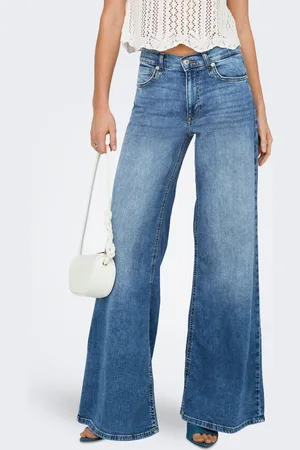 ONLY Onlcalifornia Cintura Media Corte Wide Leg Vaqueros