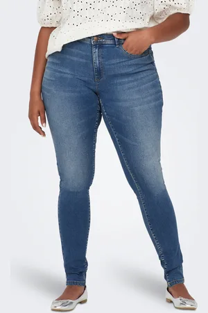 ONLY Carsally Cintura Media Corte Skinny Vaqueros