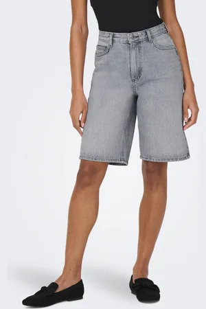 ONLY Onlsonny Cintura Alta Corte Regular Shorts Vaqueros