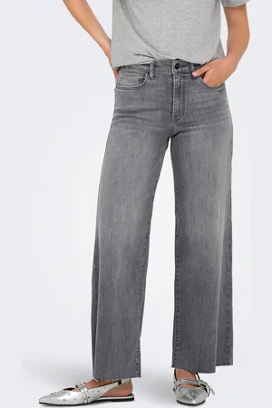 ONLY Onlann-madison Cintura Alta Corte Cropped Vaqueros