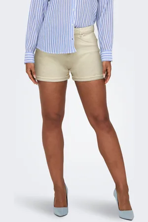 ONLY Onljosephine Cintura Alta Corte Regular Shorts Vaqueros