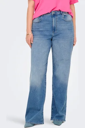 ONLY Carhope-lush Cintura Alta Corte Wide Leg Vaqueros