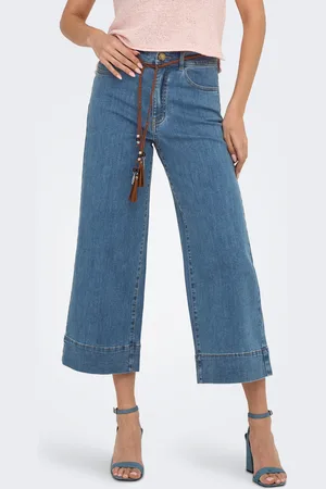 ONLY Onlmadison Cintura Alta Corte Wide Leg Vaqueros